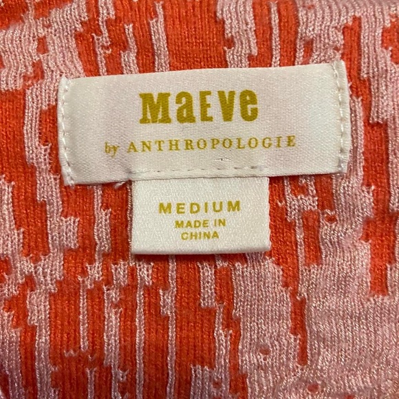 Anthropologie Maeve Bosca Puff
Sleeve Sweater Tee Wood Grain Orange - Picture 6 of 7